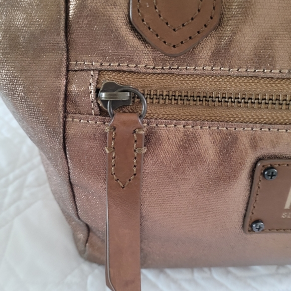 Frye Satchel Metallic Handbag - Picture 5 of 8